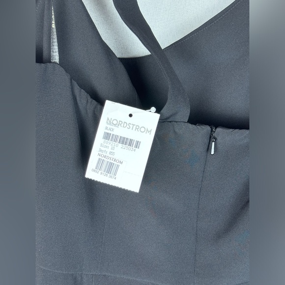 Black Halo Brew One Shoulder Jumpsuit- Sz 10 - Picture 10 of 10